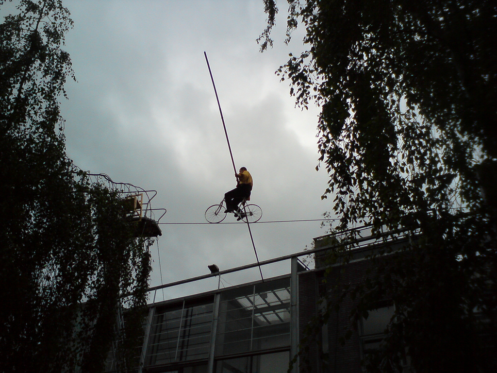 Dublin's Cyclists The Tightrope Cyclist