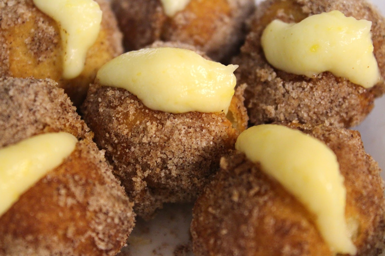 Blog as you Bake Caramel Crème Custard Cinnamon Sugar Donut Holes
