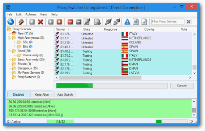 Free proxy switcher as applet Free proxy switcher as applet