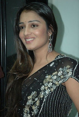 Actress Nikitha in Hot Black Saree Photos