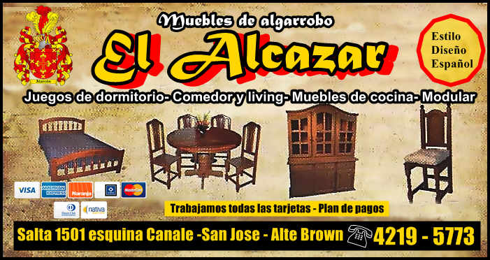 MUEBLES DE ALGARROBO