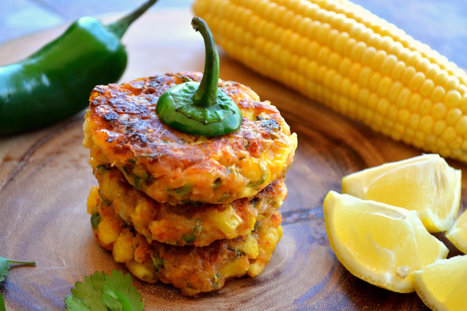 Corn and Jalapenos fritters Love is in my Tummy