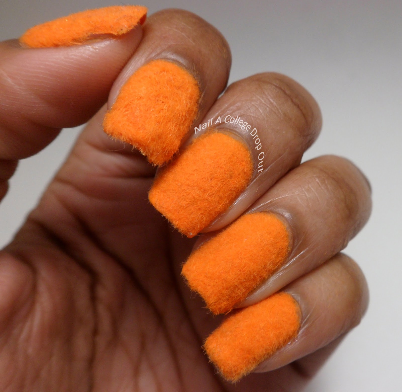 Nail A College Drop Out Fun w/ Flocking Powder