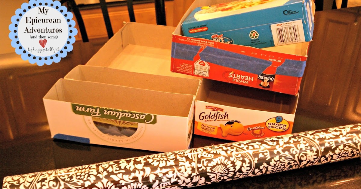 My Epicurean Adventures DoItYourself Drawer Organizers Using Cereal