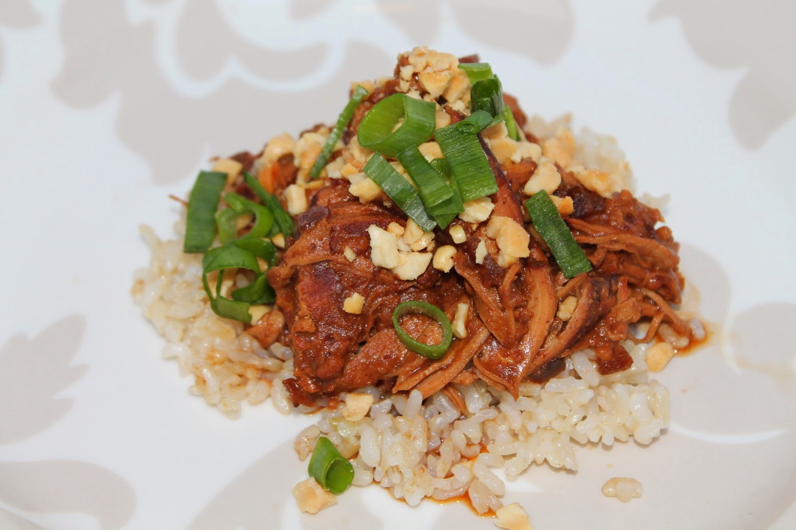 Pink and Fabulous Crockpot Thai Peanut Chicken