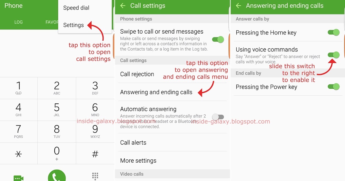 Inside Galaxy Samsung Galaxy S6 Edge How to Answer or Reject Call
