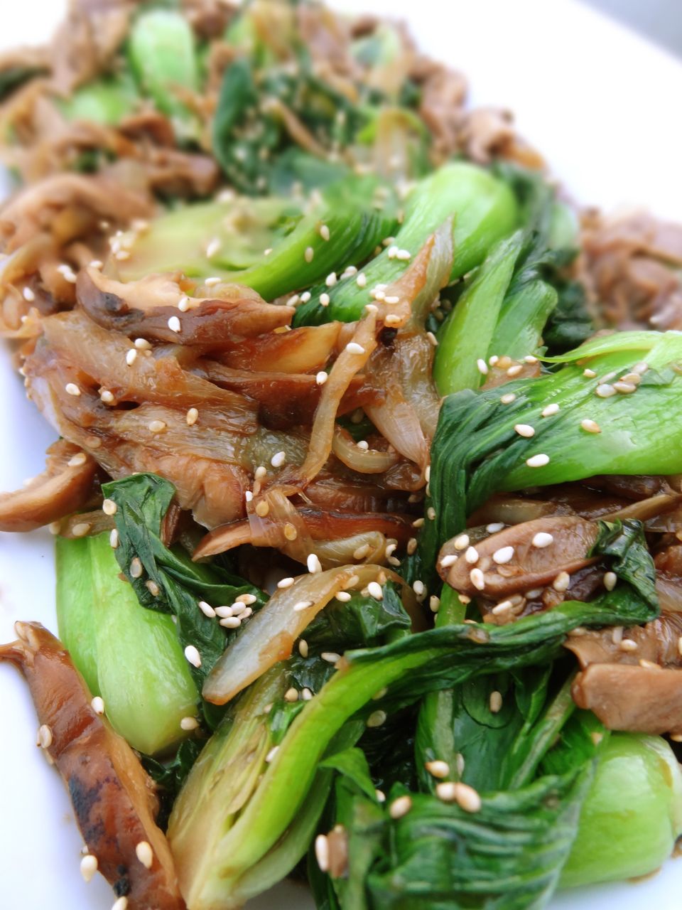 Scrumpdillyicious Baby Bok Choy & Shiitake Mushrooms