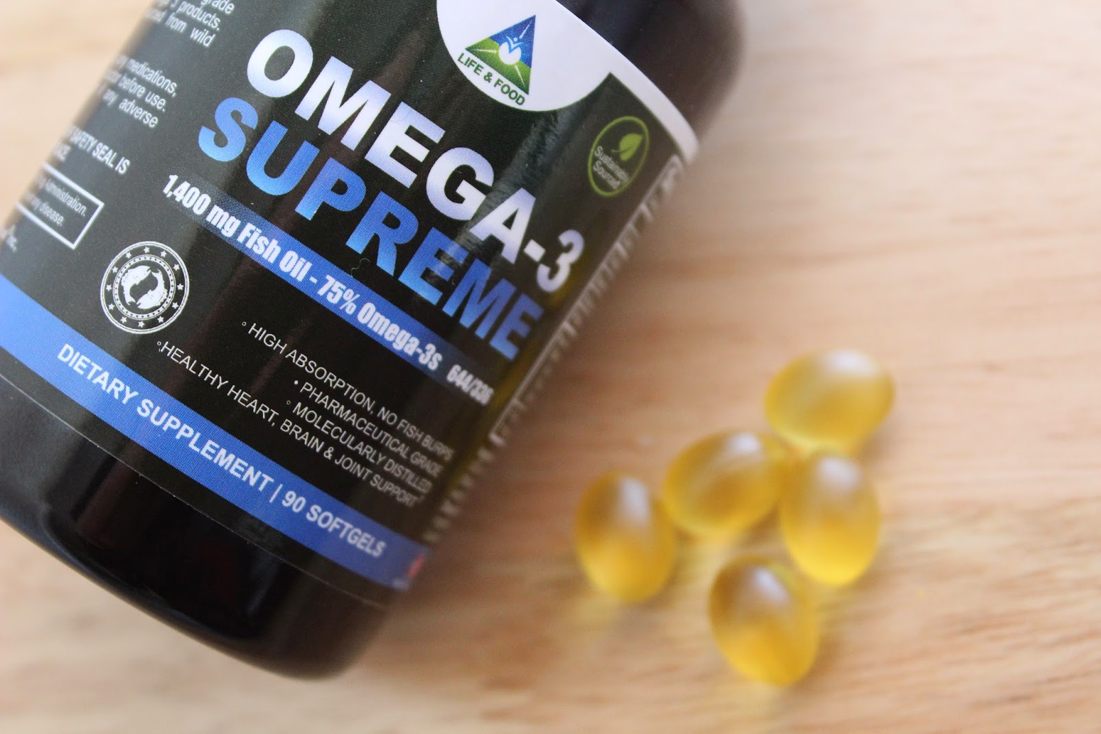 A Sampling Bee Life & Food Omega3 Supreme 1400mg Fish Oil Review