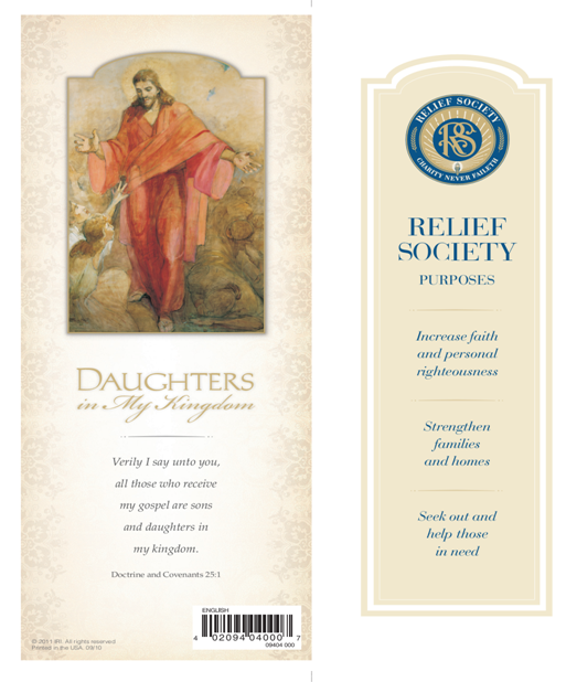 Didi Relief Society New Relief Society bookmark and poster