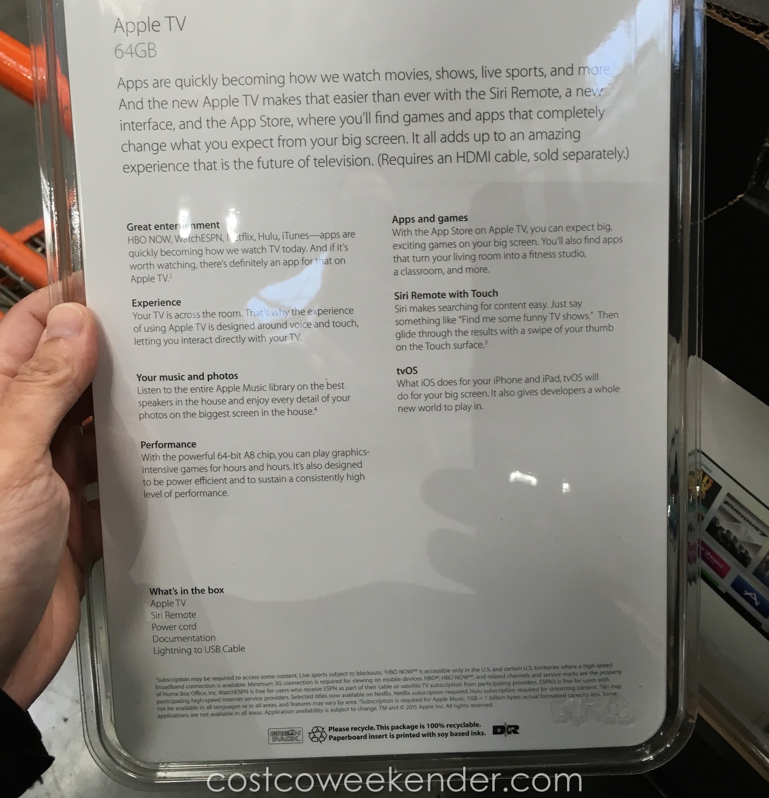 Apple TV 64GB 4th Generation Costco Weekender