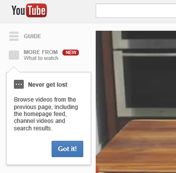 YouTube's Interface