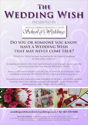 the wedding wish presented by the sa school of weddings do you or ...