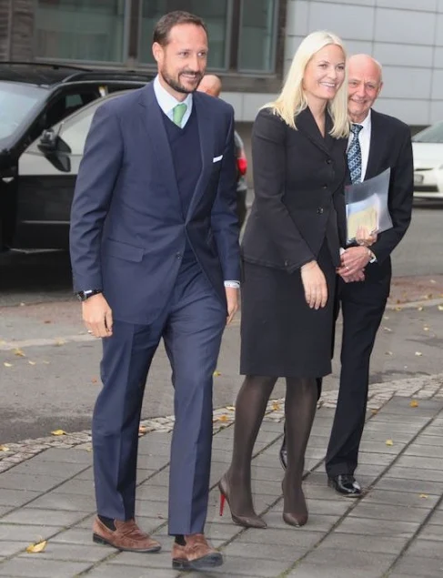 Crown Prince Haakon of Norway and Crown Princess Mette-Marit of Norway attends the ENERGETICS conference on "Multicultural Value Creation" in Drammen