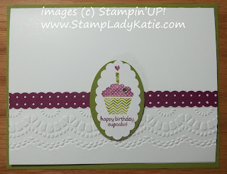 Simple card highlighting a small stamped image, Card #2 of Simple to WOW