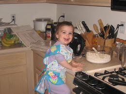 One of my adorable kitchen helpers!