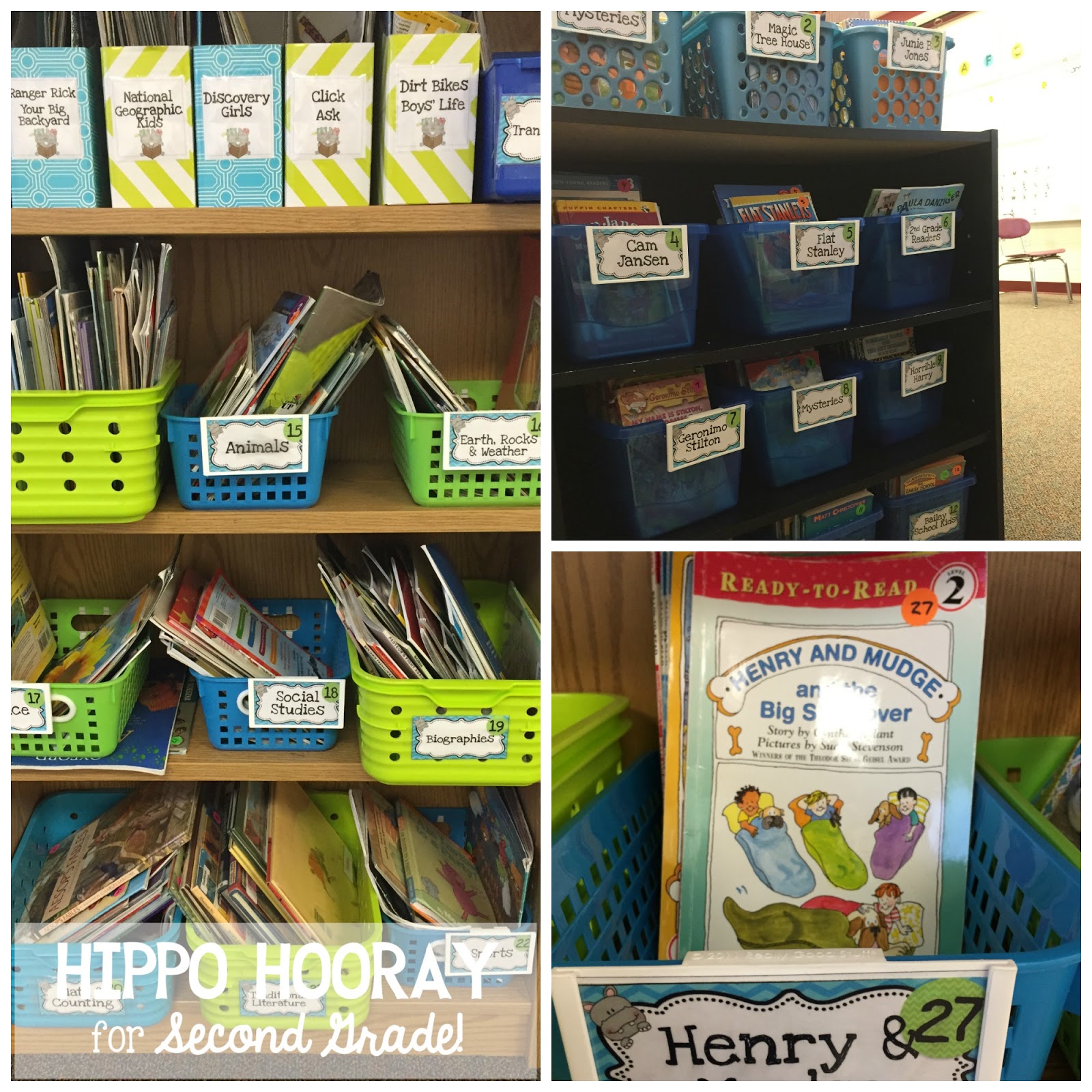 Organizing Your Classroom Library Hippo Hooray for Second Grade!