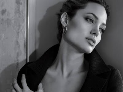 Angelina Jolie in Black White