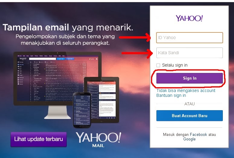 Cara Termudah Membuka Pesan Email Yahoo dan Gmail Google Zaenboys