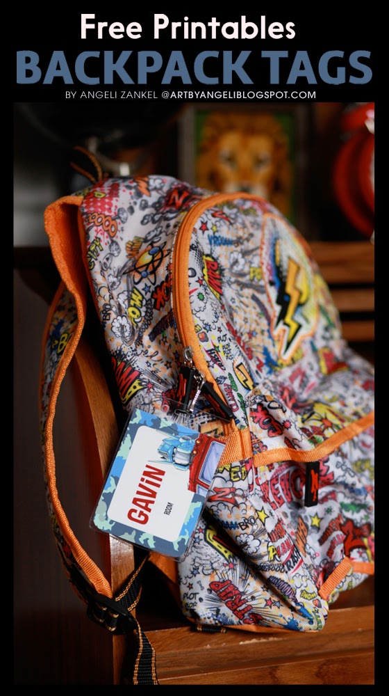 artbyangeli: Backpack Tags - Free Printables