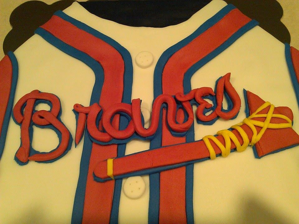 Cake It From Me Braves Jersey groom's cake