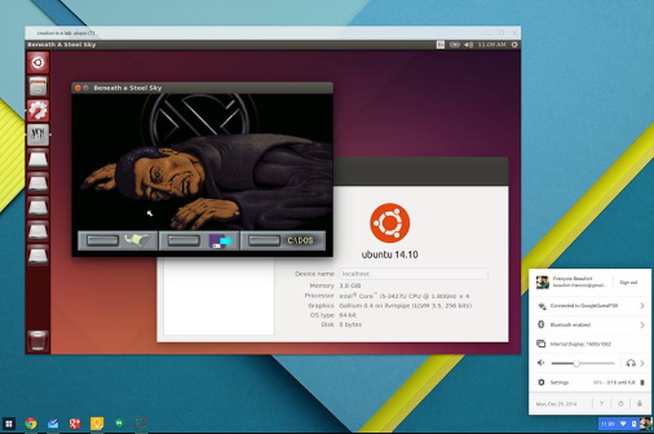 ChromeOS: Ubuntu avviato in una finestra