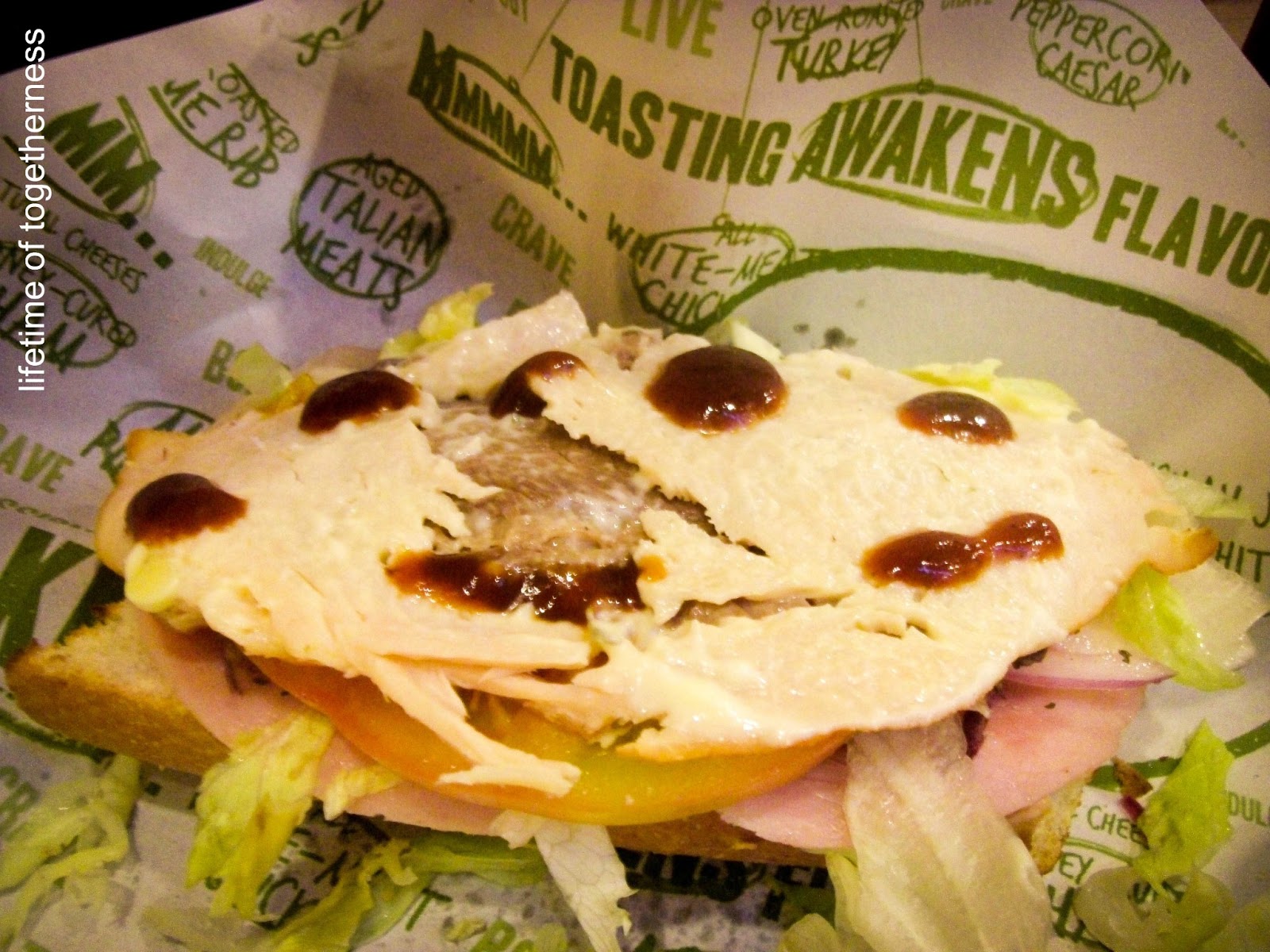 Lifetime of Togetherness Friday Food Trip Quiznos