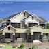 4 bedroom sloped roof house in 2900 sq.feet