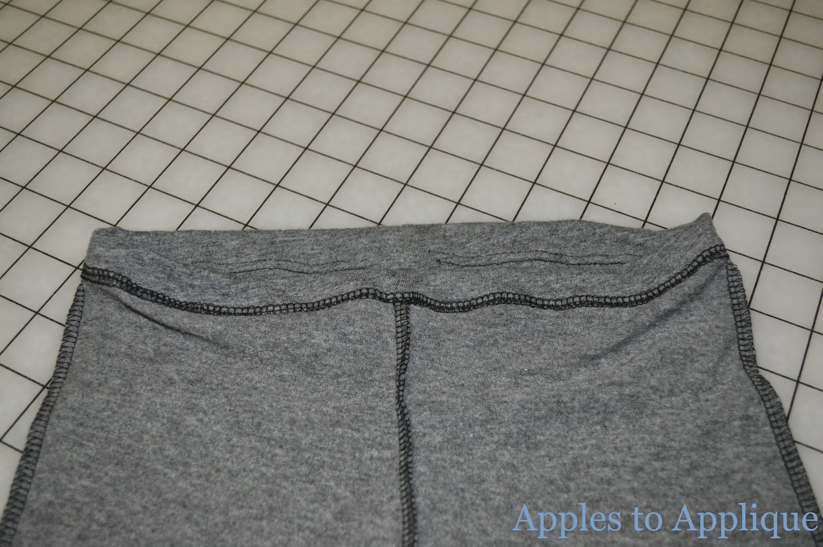 Apples to Applique Adjustable Baby Pants from an Old Shirt
