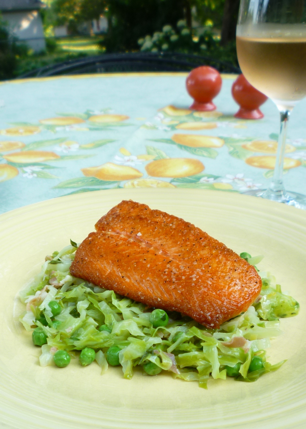 For Love of the Table Summer Cabbage...Buttered...with Peas & Prosciutto (and a bonus recipe