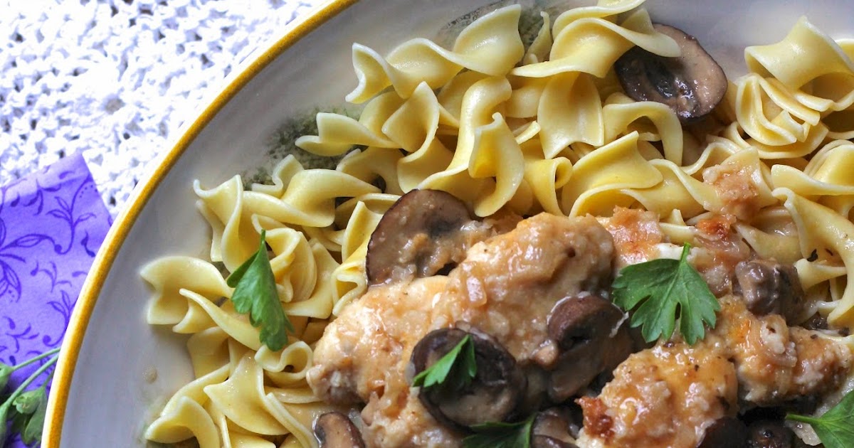 ValSoCal Chicken Marsala with Egg Noodles