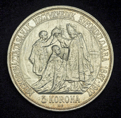 Silver coins Franz Josef Coronation