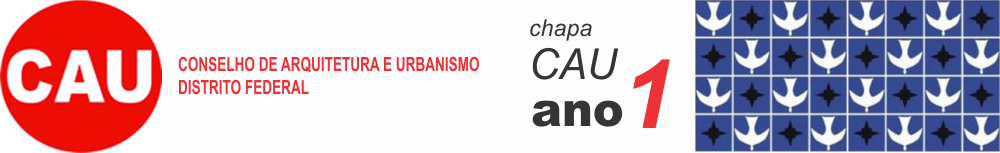 CAU-DF Chapa Ano Um