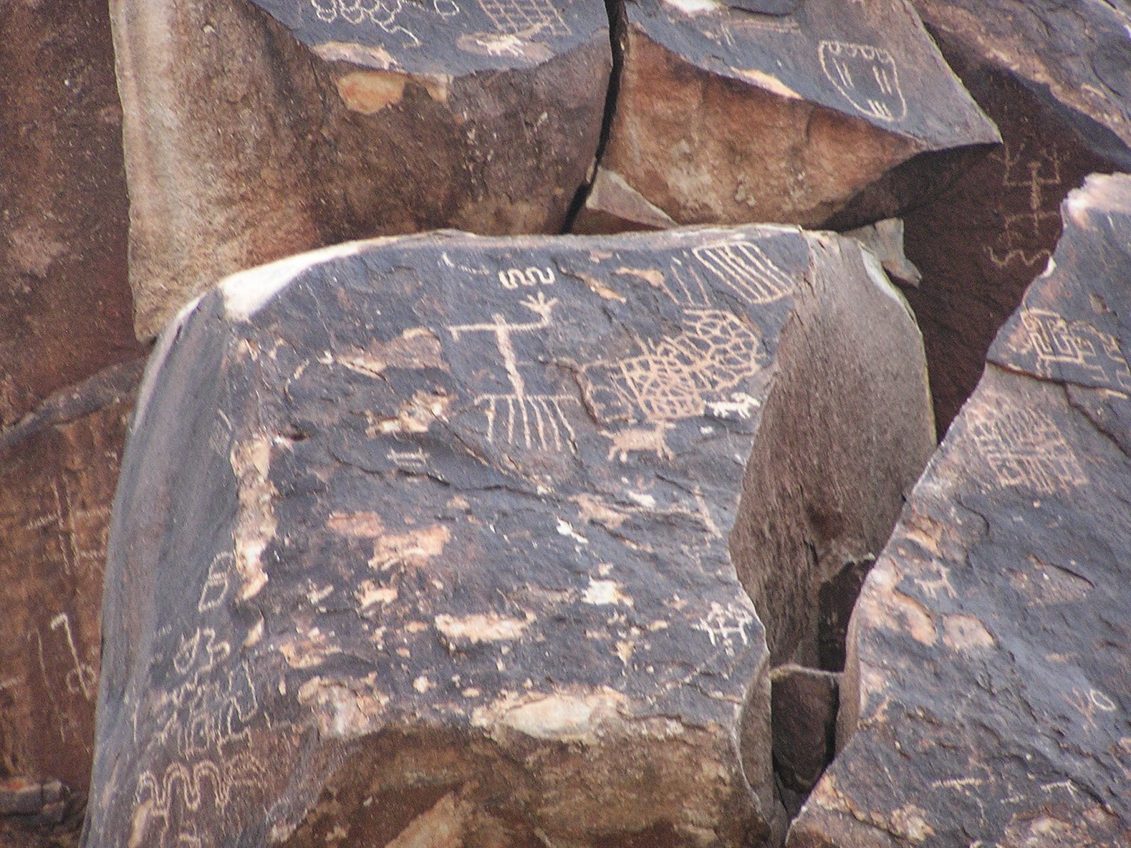 Texas Gypsies Grapevine Canyon Petroglyphs in Christmas Tree Pass