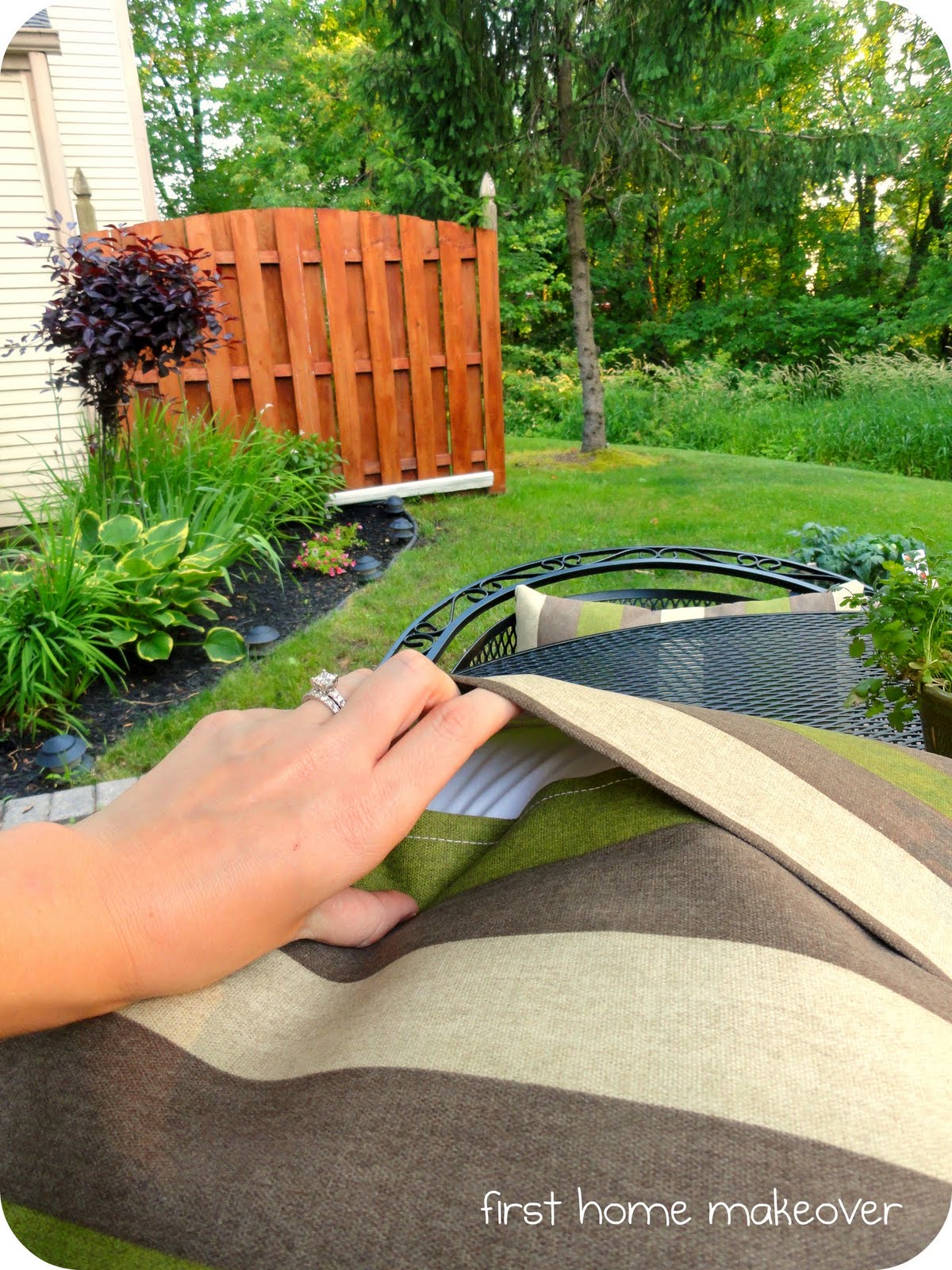 first home makeover Patio Set & Outdoor Pillow Covers