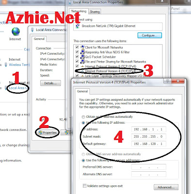 Setting LAN Windows 7 Untuk Share Data dan Printer