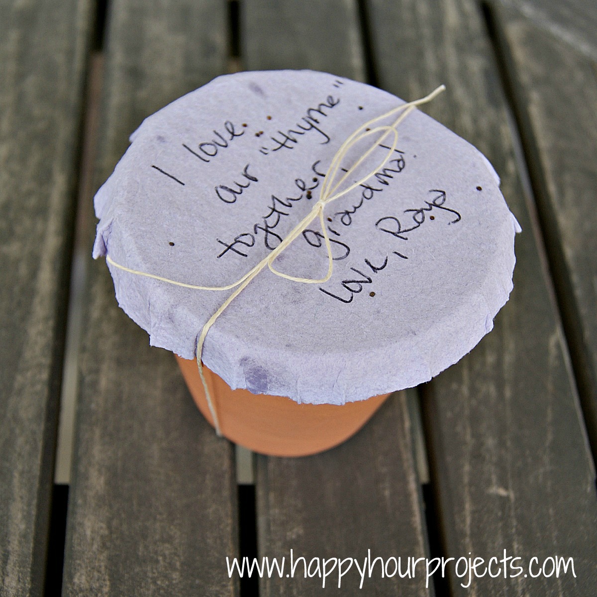 Seed Paper Gift Pots (and Seed Paper Tag Tutorial!) - Happy Hour