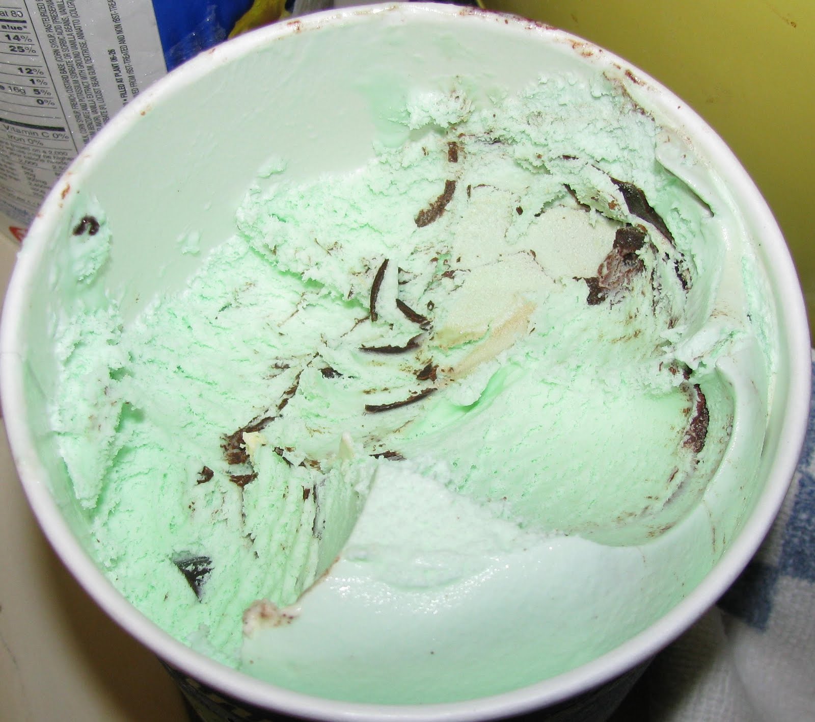 Corrie Food Mint Moose Tracks (& Triple Vanilla) Ice Cream