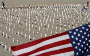[A+view+of+crosses+at+the+Arlington+West+temporary+memorial+for+US+soldiers+killed+in+Iraq+at+the+Santa+Monica+beach..jpg]