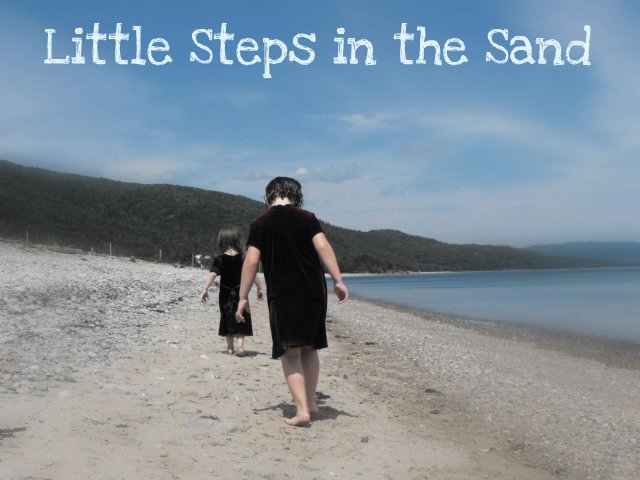 Little steps in the sand