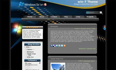 Win Windows 7 Blogger Template