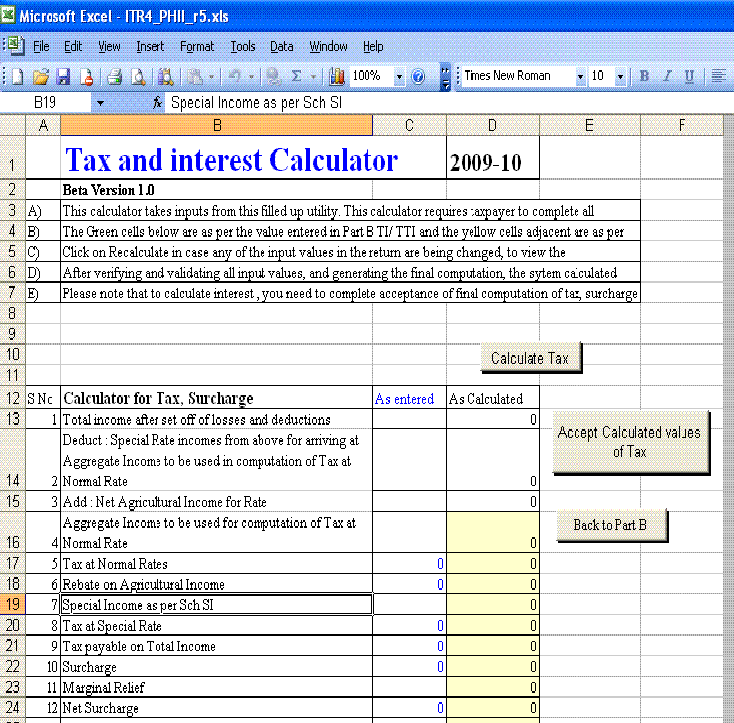 What is an online income tax calculator?
