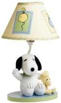 Lambs & Ivy Peek a Boo Snoopy Lamp with Shade