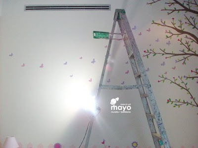 MAYOmural: MURAL ARBOL Y JARDIN CON FLORES