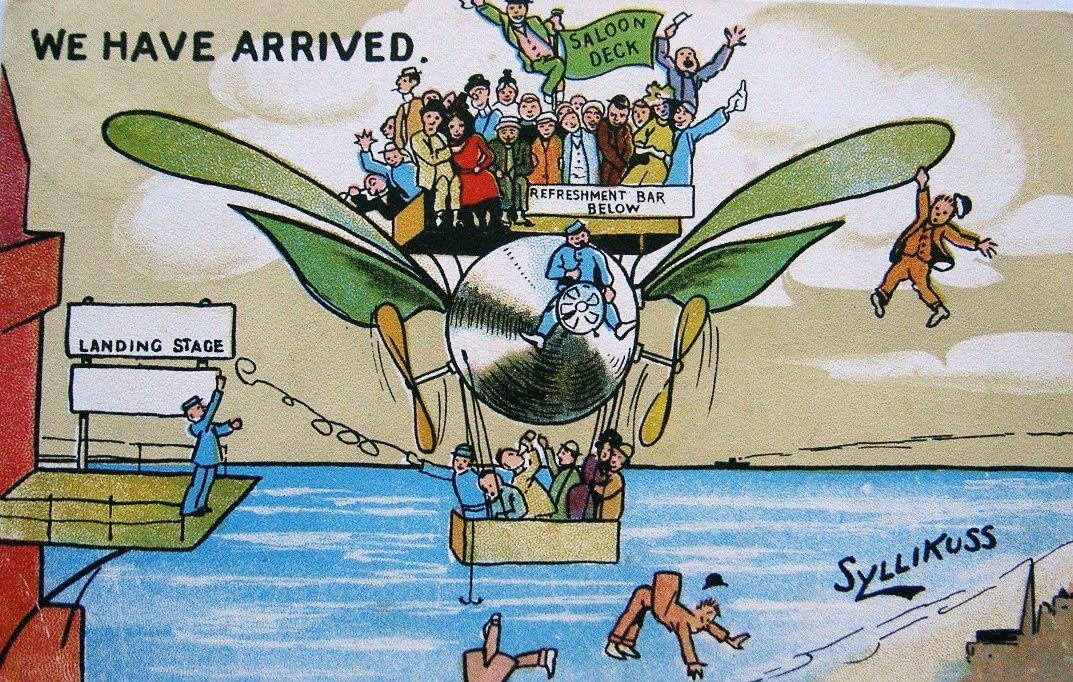 postcardiva postcard blog: INTO the FUTURE from 1910