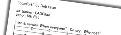 I Heart Acoustic Deb Talan Comfort Guitar Tab