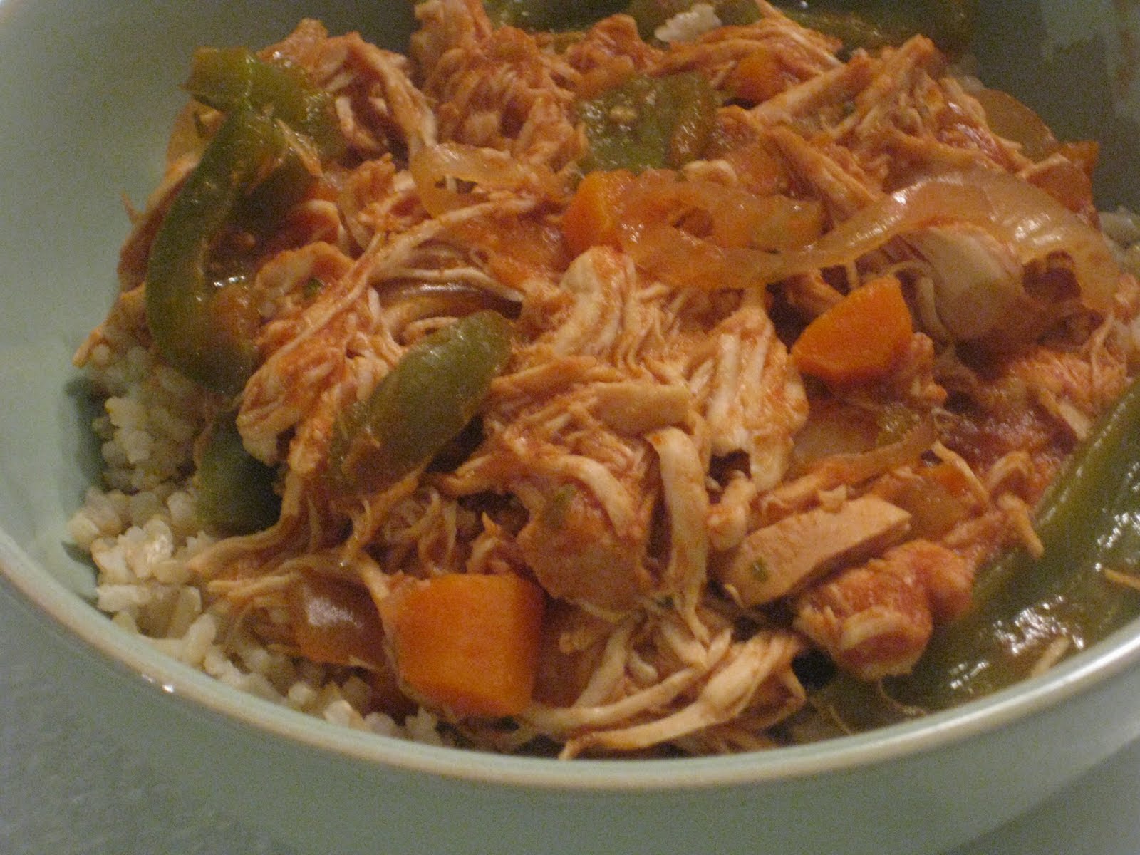 Running Mama Cooks Crockpot Chicken Ropa Vieja