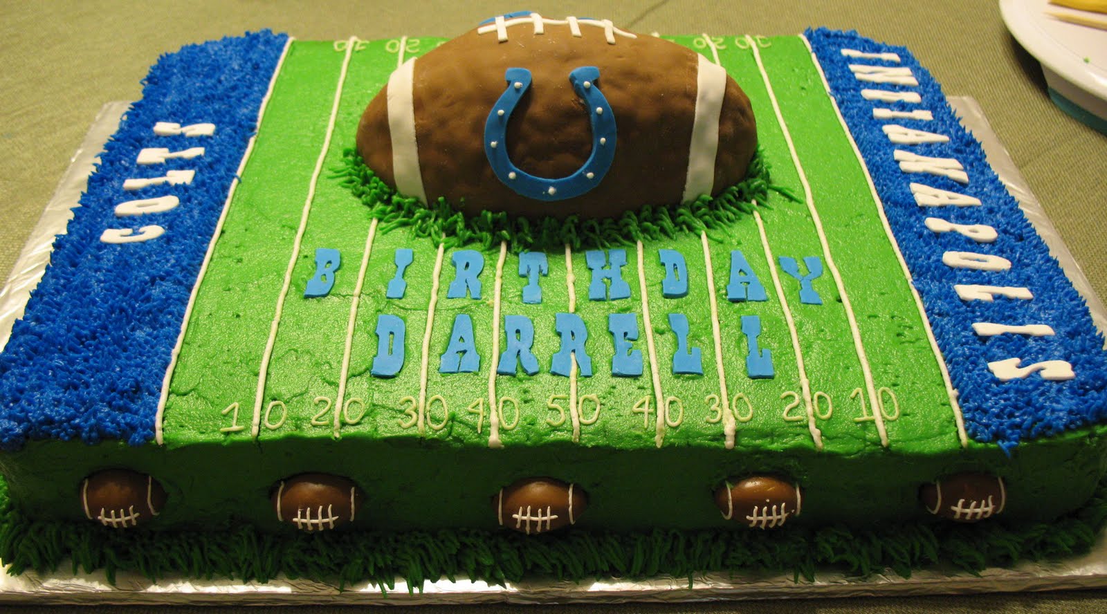 J's Cakes Colts Football Cake