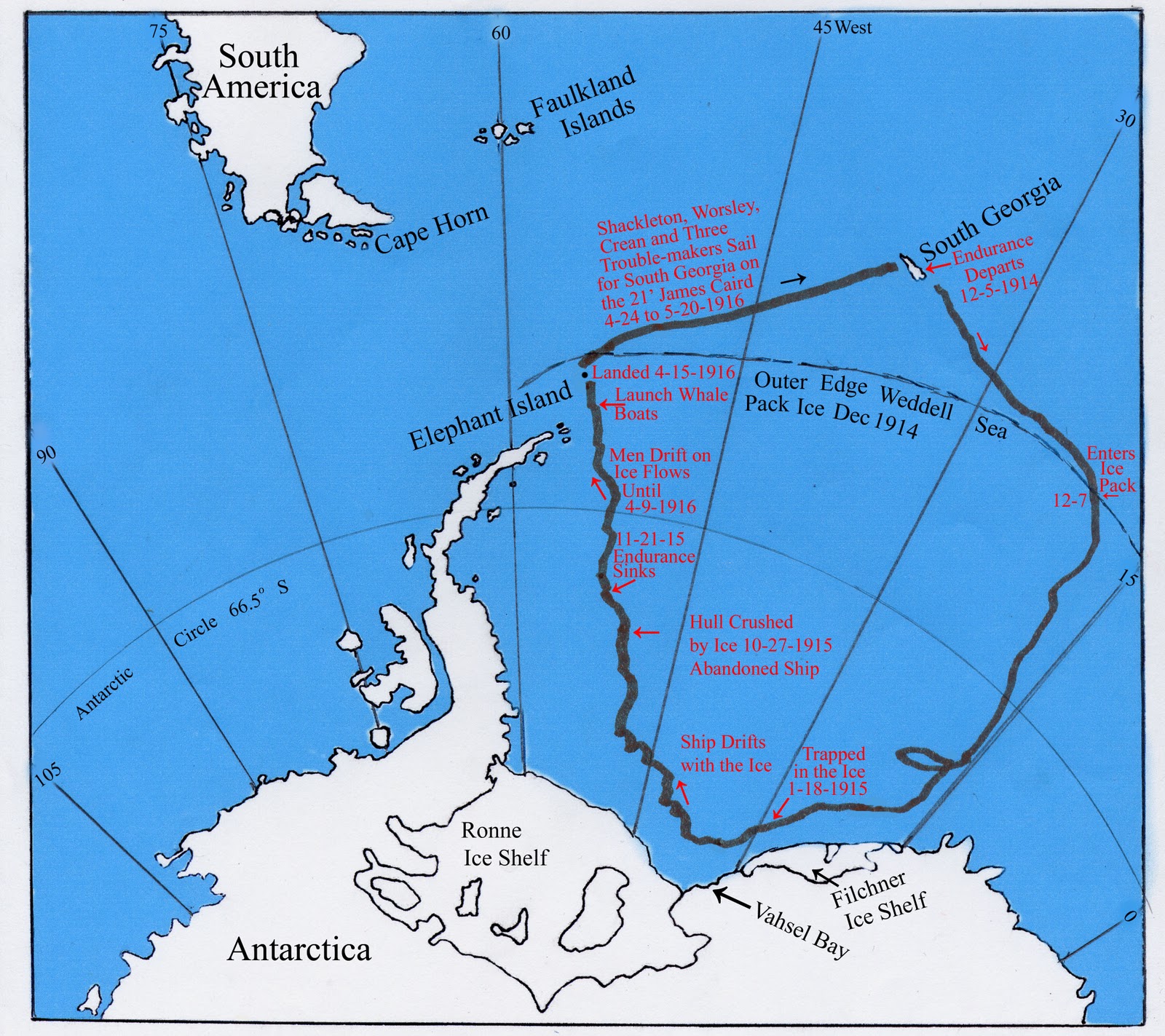 Weddell Sea Map