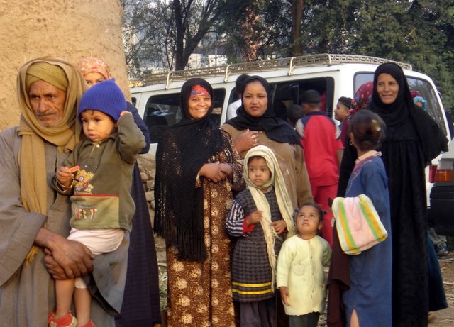 Habitantes egipcios.