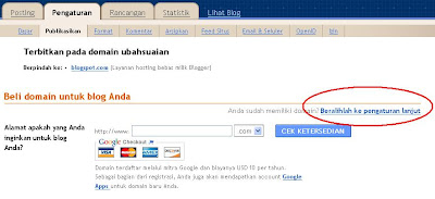 setting blogger blogspot ke co.cc